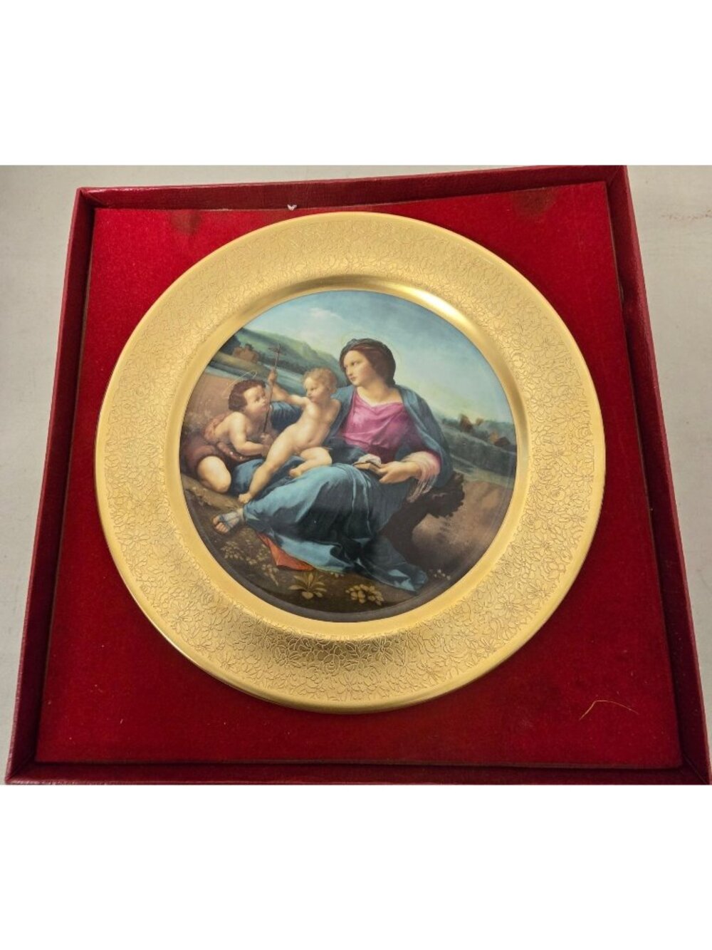 The Pickard Christmas Plate 1976 Madonna By Raphael 4209 Of 7500